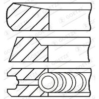 GOETZE ENGINE 08-436100-00 Kolbenringsatz