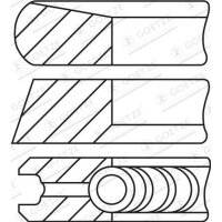 GOETZE ENGINE 08-435207-00 Kolbenringsatz