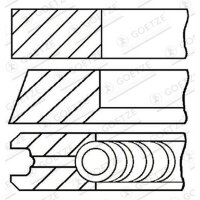 GOETZE ENGINE 08-434307-00 Kolbenringsatz