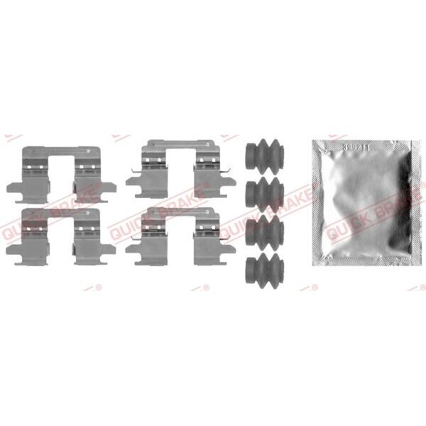 QUICK BRAKE 109-0005 Zubehörsatz, Scheibenbremsbelag