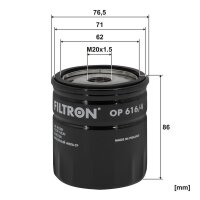 FILTRON OP 616/4 Ölfilter