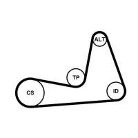 CONTINENTAL CTAM 6PK1130K1 Keilrippenriemensatz