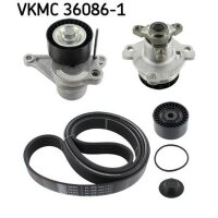 SKF VKMC 36086-1 Wasserpumpe + Keilrippenriemensatz