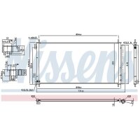 NISSENS 940534 Kondensator, Klimaanlage