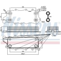 NISSENS 90784 Ölkühler, Motoröl
