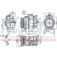 NISSENS 890191 Kompressor, Klimaanlage