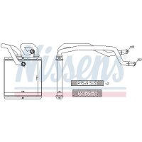 NISSENS 72216 Wärmetauscher, Innenraumheizung