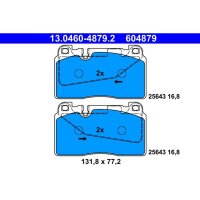 ATE 13.0460-4879.2 Bremsbelagsatz, Scheibenbremse