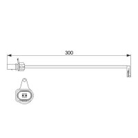 BOSCH 1 987 474 505 Warnkontakt, Bremsbelagverschleiß