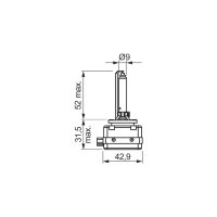 BOSCH 1 987 302 907 Glühlampe, Fernscheinwerfer