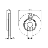 BOSCH 0 986 479 C19 Bremsscheibe