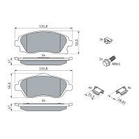 BOSCH 0 986 494 625 Bremsbelagsatz, Scheibenbremse