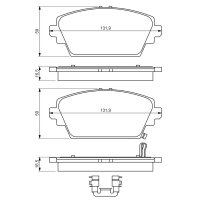 BOSCH 0 986 494 633 Bremsbelagsatz, Scheibenbremse