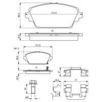 BOSCH 0 986 494 633 Bremsbelagsatz, Scheibenbremse