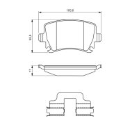 BOSCH 0 986 494 649 Bremsbelagsatz, Scheibenbremse