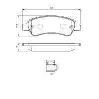 BOSCH 0 986 494 604 Bremsbelagsatz, Scheibenbremse