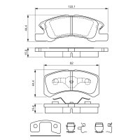 BOSCH 0 986 494 610 Bremsbelagsatz, Scheibenbremse