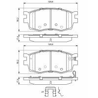 BOSCH 0 986 494 617 Bremsbelagsatz, Scheibenbremse