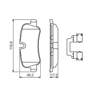 BOSCH 0 986 494 636 Bremsbelagsatz, Scheibenbremse