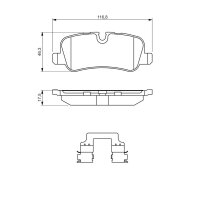 BOSCH 0 986 494 636 Bremsbelagsatz, Scheibenbremse