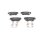 BOSCH 0 986 494 630 Bremsbelagsatz, Scheibenbremse