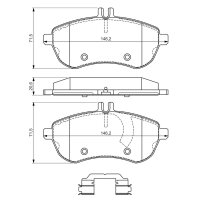 BOSCH 0 986 494 593 Bremsbelagsatz, Scheibenbremse
