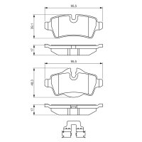 BOSCH 0 986 494 645 Bremsbelagsatz, Scheibenbremse