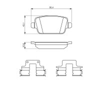 BOSCH 0 986 494 639 Bremsbelagsatz, Scheibenbremse