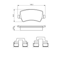 BOSCH 0 986 494 641 Bremsbelagsatz, Scheibenbremse