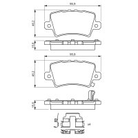 BOSCH 0 986 494 642 Bremsbelagsatz, Scheibenbremse
