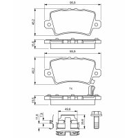 BOSCH 0 986 494 642 Bremsbelagsatz, Scheibenbremse