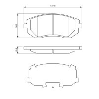 BOSCH 0 986 494 653 Bremsbelagsatz, Scheibenbremse