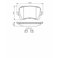 BOSCH 0 986 494 626 Bremsbelagsatz, Scheibenbremse