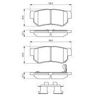 BOSCH 0 986 494 635 Bremsbelagsatz, Scheibenbremse