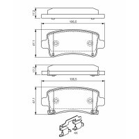 BOSCH 0 986 494 668 Bremsbelagsatz, Scheibenbremse