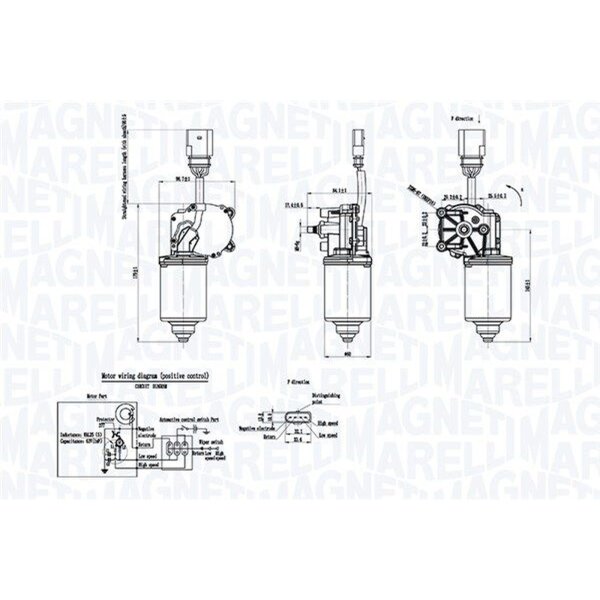 MAGNETI MARELLI 064053012010 Wischermotor