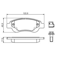 BOSCH 0 986 494 606 Bremsbelagsatz, Scheibenbremse