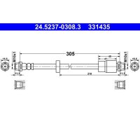 ATE 24.5237-0308.3 Bremsschlauch