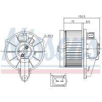 NISSENS 87221 Innenraumgebläse
