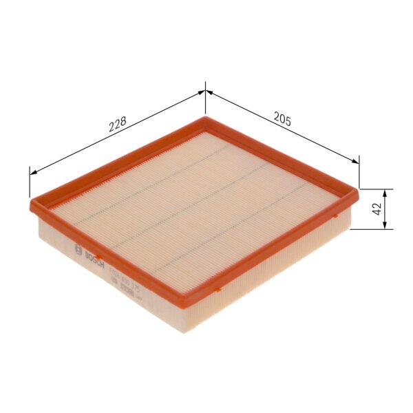 BOSCH F 026 400 375 Luftfilter
