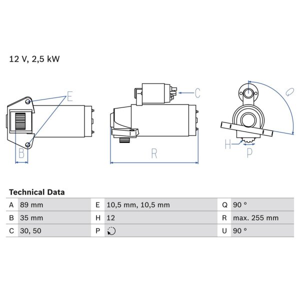 BOSCH 0 986 025 200 Starter
