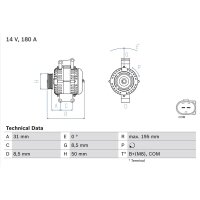 BOSCH 0 986 081 910 Generator