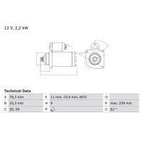 BOSCH 0 986 024 050 Starter
