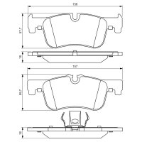BOSCH 0 986 494 561 Bremsbelagsatz, Scheibenbremse