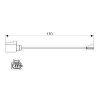 BOSCH 1 987 474 512 Warnkontakt, Bremsbelagverschleiß