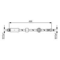 BOSCH 1 987 481 590 Bremsschlauch