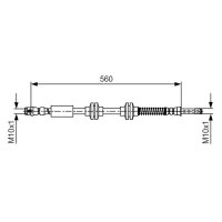 BOSCH 1 987 481 664 Bremsschlauch