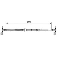 BOSCH 1 987 482 446 Seilzug, Feststellbremse
