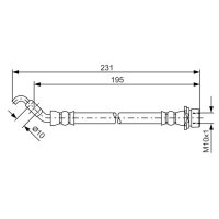 BOSCH 1 987 481 562 Bremsschlauch