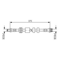 BOSCH 1 987 481 563 Bremsschlauch